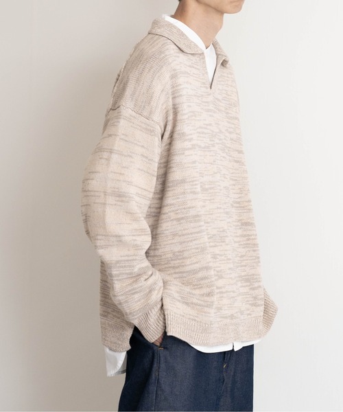 【EDDEN ELLEN】マーブル柄スキッパーニット（ニット/セーター）｜EDDEN ELLEN（エデンエレン）