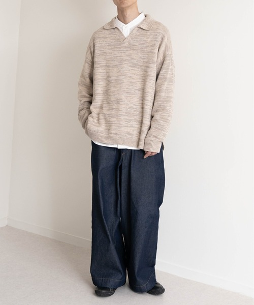 【EDDEN ELLEN】マーブル柄スキッパーニット（ニット/セーター）｜EDDEN ELLEN（エデンエレン）