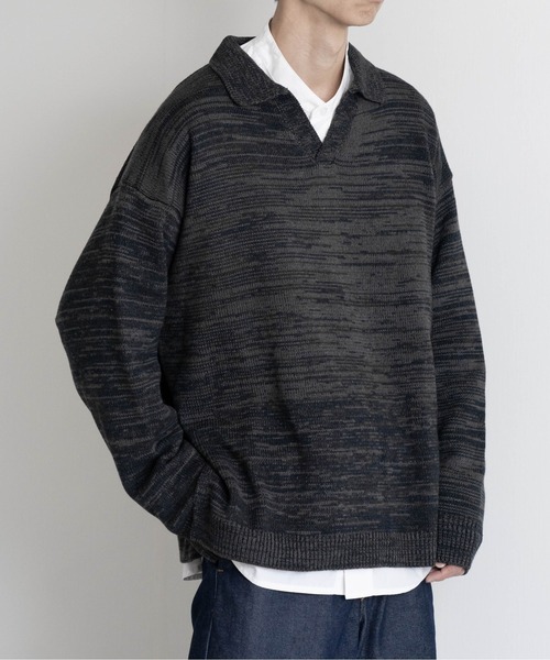 【EDDEN ELLEN】マーブル柄スキッパーニット（ニット/セーター）｜EDDEN ELLEN（エデンエレン）