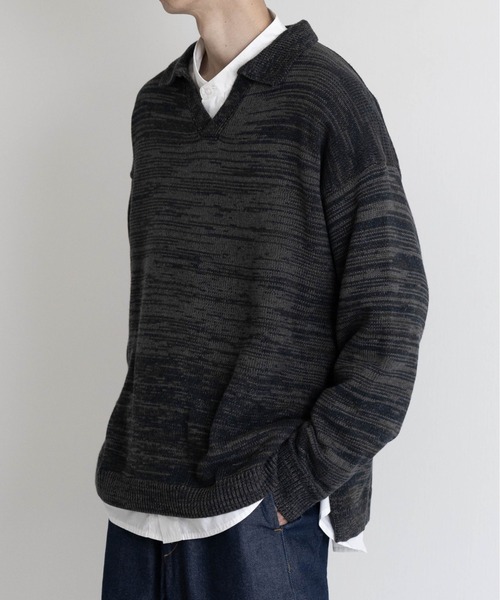 【EDDEN ELLEN】マーブル柄スキッパーニット（ニット/セーター）｜EDDEN ELLEN（エデンエレン）