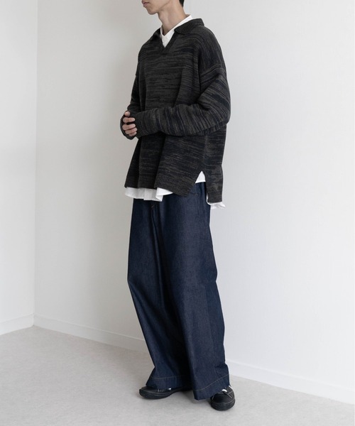 【EDDEN ELLEN】マーブル柄スキッパーニット（ニット/セーター）｜EDDEN ELLEN（エデンエレン）