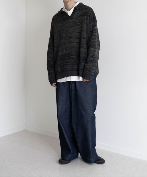 【EDDEN ELLEN】マーブル柄スキッパーニット（ニット/セーター）｜EDDEN ELLEN（エデンエレン）