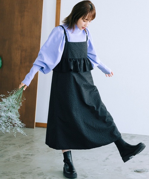 haco!(ハコ)の「【高橋愛さんコラボ】お花が綺麗に咲いている奇跡を身にまとう ONE-PIECE by LOVE&PEACE PROJECT(ワンピース・レディース・ベージュ/マスタード/ブラック・SMALL/MEDIUM/X-LARGE/LARGE)」の12枚目の写真