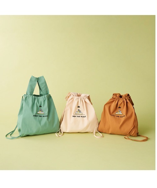 gowell/ねずみのANDYトラベルエコバッグ（エコバッグ/サブバッグ