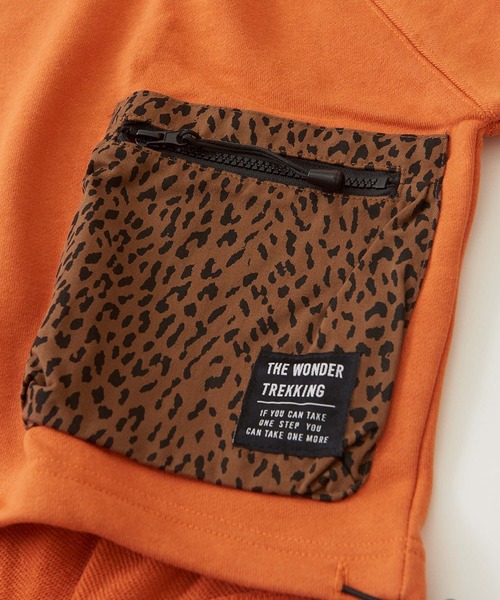 CUBE SUGAR（キューブシュガー）の「GENTIL(ジャンティ)ミニ裏毛スウェットポケットベスト（ベスト・レディース・カーキ/スミクロ/グレイッシュベージュ/オレンジ・M）」の17枚目の写真