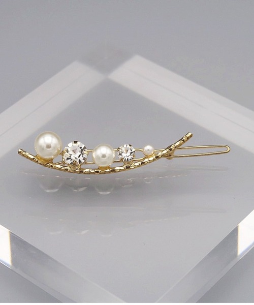 Cupid Heart(キューピッドハート)の「【Cupid Heart】結婚式アクセ!パールピン3本セット【A:ビジュー】(ヘアピン・レディース・シルバー/ゴールド・MEDIUM)」の18枚目の写真