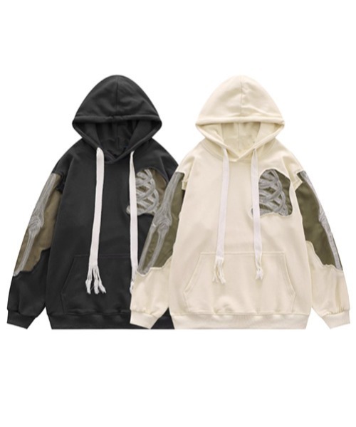 ROOPTOKYO（ループトウキョウ）の「▲BONE DESIGN HOODIE/ボーンデザインフーディ― パーカー（パーカー・メンズ・ホワイト/ブラック・L/XL）」の12枚目の写真