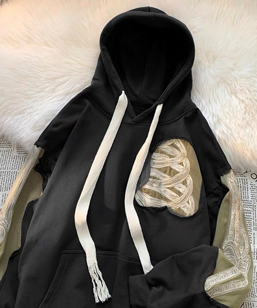 ROOPTOKYO（ループトウキョウ）の「▲BONE DESIGN HOODIE/ボーンデザインフーディ― パーカー（パーカー・メンズ・ホワイト/ブラック・L/XL）」の8枚目の写真