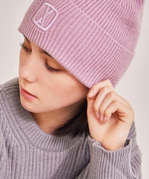 VARZAR（バザール）の「VARZAR(バザール)/VA 3D Square Beanie/Y2K 3D スクエア ロゴ リブ ビーニー ニット帽（ニットキャップ/ビーニー・レディース・ブラック/グレー/ミント/ピンク・FREE）」の21枚目の写真