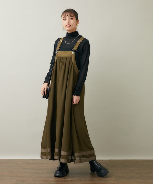 超美品　☆33℃☆　シフォン×タイダイジャンパースカート　イシカワラボ Paradise Picnic（パラダイスピクニック）の「33℃ シフォンヘム