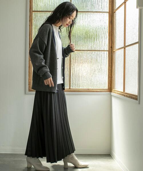 coen（コーエン）の「ウールライクプリーツスカート（スカート・レディース・ダークグレー/モカ/ブラック・L/M）」の11枚目の写真