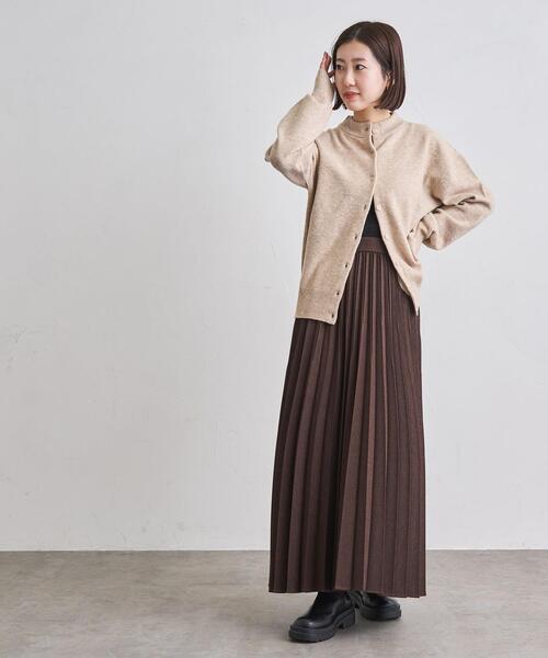 coen（コーエン）の「ウールライクプリーツスカート（スカート・レディース・ダークグレー/モカ/ブラック・L/M）」の21枚目の写真