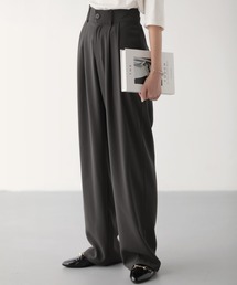 nouvellemoi（ヌーベルモイ）の「ハイウエストカラータックスラックス（スラックス）」