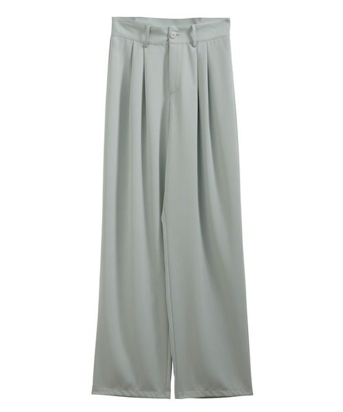 nouvellemoi(ヌーベルモイ)の「ハイウエストカラータックスラックス(スラックス・レディース・ブラック/ライトブラウン/チャコール/ブラウン/ダークベージュ/アイボリー/ミント/ブルー・M/L/S)」の19枚目の写真