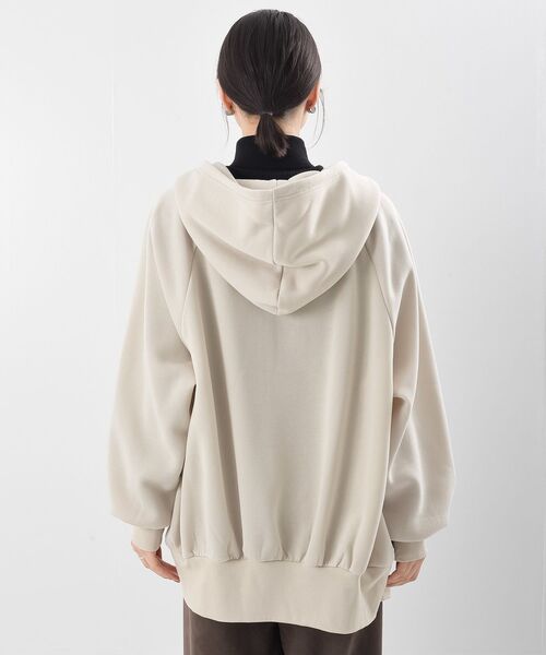 rps（アールピーエス）の「裏起毛ビッグシルエットジップパーカー（パーカー・レディース・ブラック/モカ/アイボリー/チャコールグレー/グレー・フリー）」の12枚目の写真