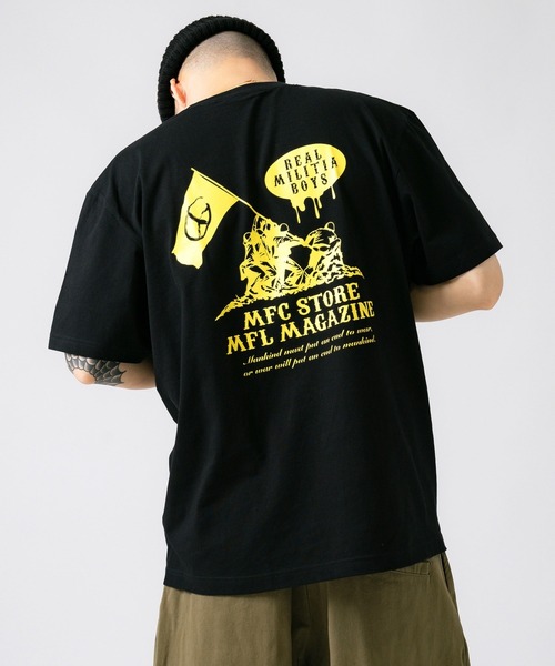 MFC STORE（エムエフシーストア）の「MFL x MFC STORE PEACE FLAG S/S TEE（Tシャツ/カットソー・メンズ・ホワイト/ブラック・L/M/XXL/XL/S）」の2枚目の写真