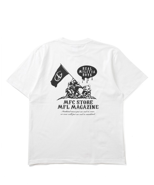 MFC STORE（エムエフシーストア）の「MFL x MFC STORE PEACE FLAG S/S TEE（Tシャツ/カットソー・メンズ・ホワイト/ブラック・L/M/XXL/XL/S）」の9枚目の写真