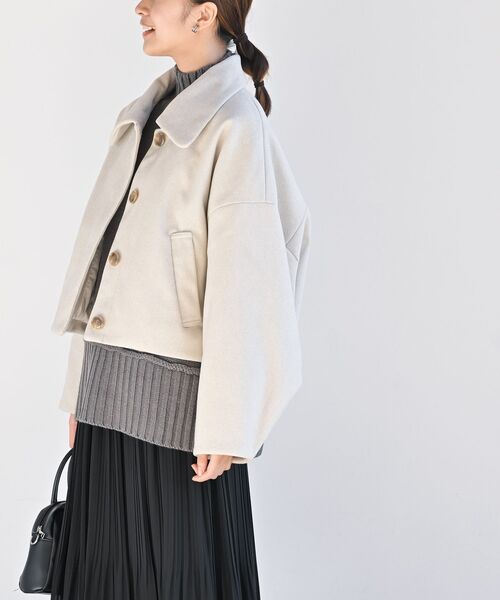 rps(アールピーエス)の「フェイクウールショートコート(その他アウター・レディース・ブラック/アイボリー/ブラウン系その他・フリー)」の5枚目の写真