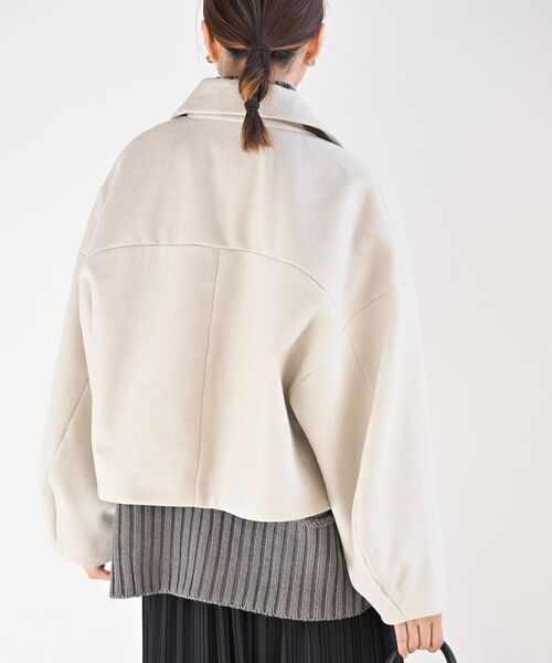 rps(アールピーエス)の「フェイクウールショートコート(その他アウター・レディース・ブラック/アイボリー/ブラウン系その他・フリー)」の10枚目の写真