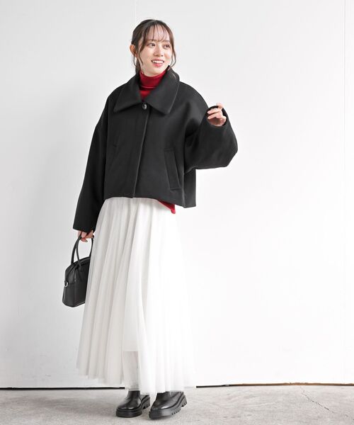 rps(アールピーエス)の「フェイクウールショートコート(その他アウター・レディース・ブラック/アイボリー/ブラウン系その他・フリー)」の14枚目の写真