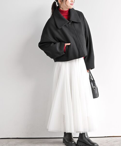 rps(アールピーエス)の「フェイクウールショートコート(その他アウター・レディース・ブラック/アイボリー/ブラウン系その他・フリー)」の17枚目の写真