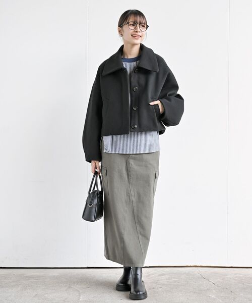 rps(アールピーエス)の「フェイクウールショートコート(その他アウター・レディース・ブラック/アイボリー/ブラウン系その他・フリー)」の22枚目の写真