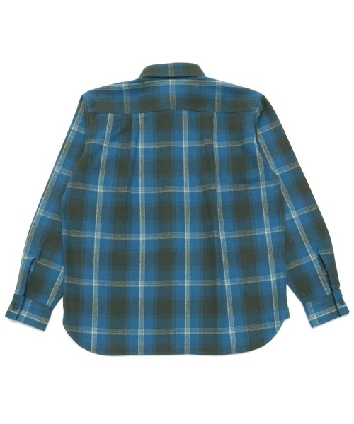 TOKYO SHIRTS（トウキョウシャツ）の「ヘビーウェイトネル長袖シャツ（シャツ/ブラウス・メンズ・ブルー・LL/M/L）」の2枚目の写真