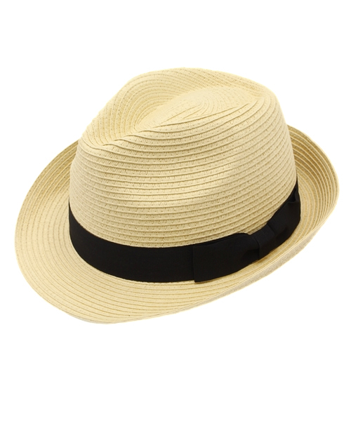 SOFFITTO（ソフィット）の「Soffitto /  プレーンペーパーブレード中折れハット（ハット・レディース・ブラウン/ナチュラル/ネイビー・FREE）」の2枚目の写真