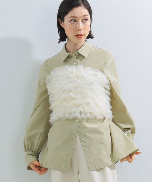 Ray BEAMS（レイビームス）の「sister jane / Ruffle Bandeau（チューブトップ・レディース・クリーム・SMALL）」の19枚目の写真