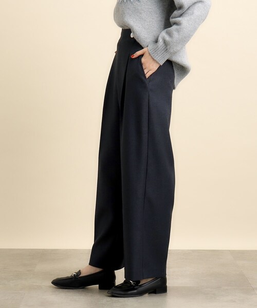 grove(グローブ)の「◆パール調の金縁ボタンがアクセント!タックワイドパンツ(その他パンツ・レディース・グレー/ブルー系その他/アイボリー・02/03/04/01/05)」の12枚目の写真