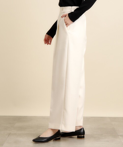 grove(グローブ)の「◆パール調の金縁ボタンがアクセント!タックワイドパンツ(その他パンツ・レディース・グレー/ブルー系その他/アイボリー・02/03/04/01/05)」の19枚目の写真