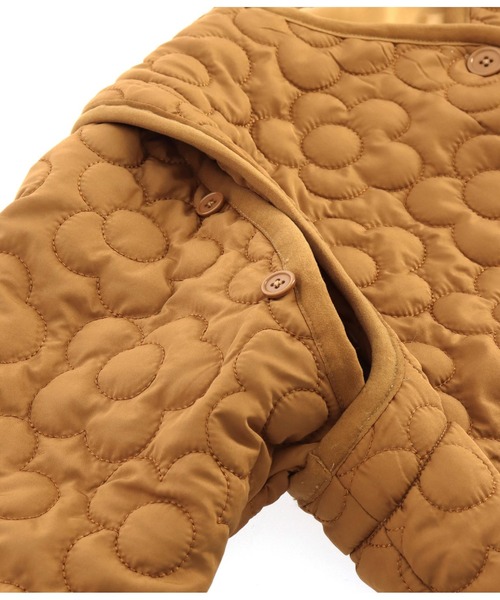 anap mimpi（アナップミンピ）の「フラワーキルティング 2WAY ジャケット（ブルゾン・レディース・ベージュ/キャメル・FREE）」の8枚目の写真