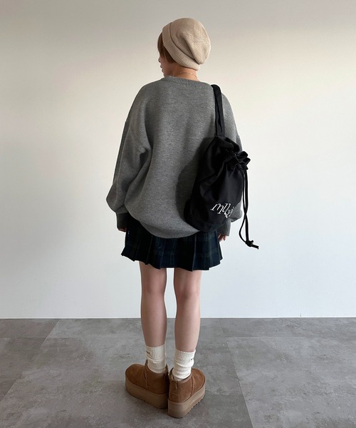 apres jour mignon(アプレジュールミニョン)の「モチーフジャガードニット【ZOZOTOWN限定アイテム】(ニット/セーター・レディース・グレー/ネイビー/アイボリー・X-LARGE/フリー)」の11枚目の写真