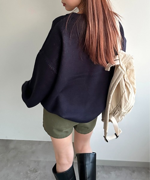 apres jour mignon(アプレジュールミニョン)の「モチーフジャガードニット【ZOZOTOWN限定アイテム】(ニット/セーター・レディース・グレー/ネイビー/アイボリー・X-LARGE/フリー)」の15枚目の写真
