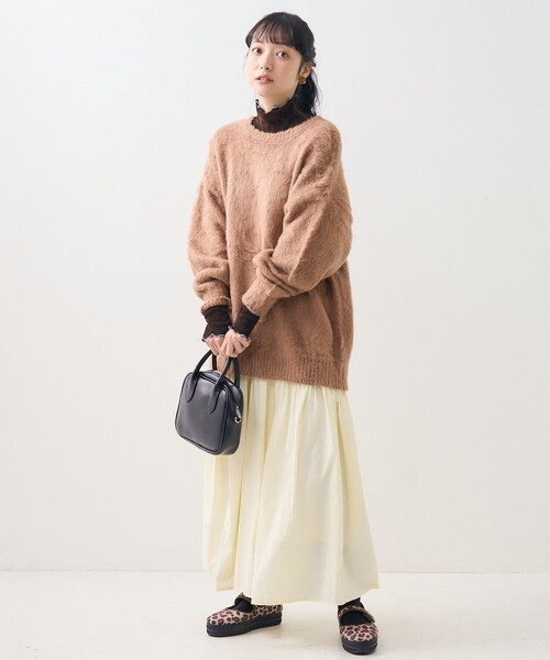 FREAK'S STORE(フリークスストア)の「モヘアライク プルオーバー/ニットプルオーバー(ニット/セーター・レディース・ピンク/ブラウン/ブラック/グリーン/オフホワイト・フリ-)」の14枚目の写真
