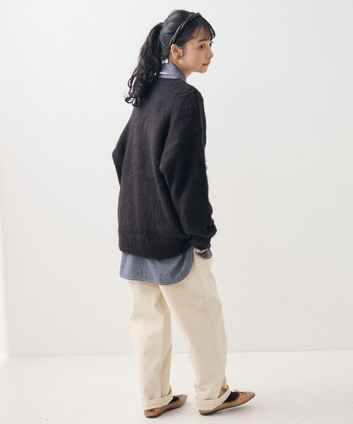 FREAK'S STORE(フリークスストア)の「モヘアライク プルオーバー/ニットプルオーバー(ニット/セーター・レディース・ピンク/ブラウン/ブラック/グリーン/オフホワイト・フリ-)」の18枚目の写真
