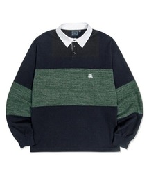 試着のみ Harmon Rugby Pullover　ロゴ ラグビーシャツ 試着のみ Harmon Rugby Pulloverロゴ ラグビーシャツ