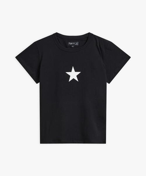 agnes b.(アニエスベー)の「アイコニック プリント コットン 半袖 Tシャツ "Etoile"(Tシャツ/カットソー・レディース・ブラック・2/3/1)」の2枚目の写真