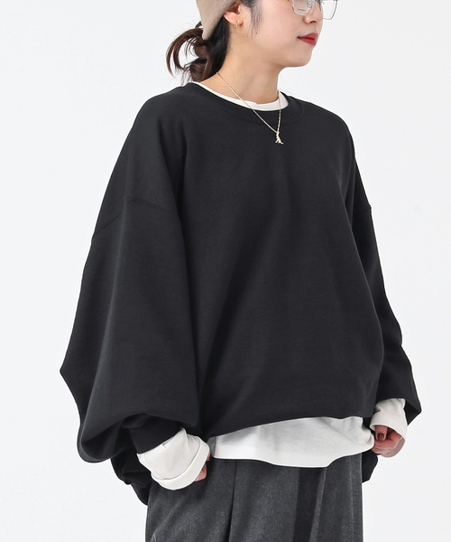 PRE_/プレ】ビッグスリーブスウェットプルオーバー（スウェット