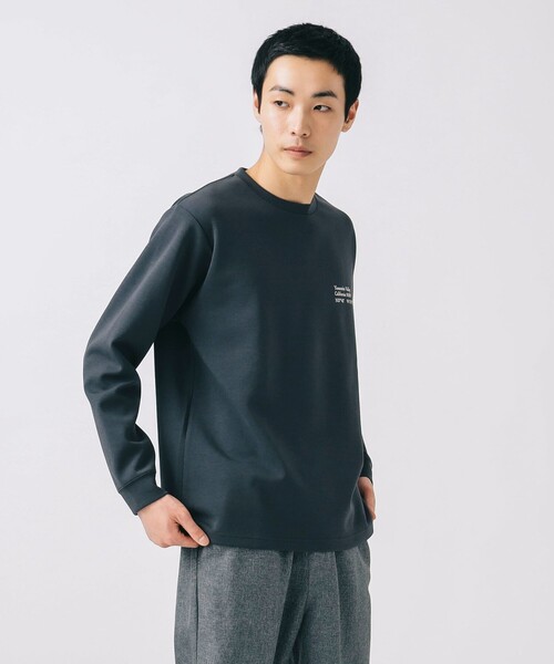 BEAMS HEART（ビームスハート）の「【ユニセックス】ダンボール ロゴ プリント ロングスリーブ カットソー（Tシャツ/カットソー・メンズ・ベージュ/ホワイト/グリーン系その他/チャコールグレー・SMALL/LARGE/MEDIUM）」の14枚目の写真