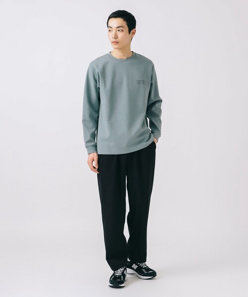 BEAMS HEART（ビームスハート）の「【ユニセックス】ダンボール ロゴ プリント ロングスリーブ カットソー（Tシャツ/カットソー・メンズ・ベージュ/ホワイト/グリーン系その他/チャコールグレー・SMALL/LARGE/MEDIUM）」の16枚目の写真