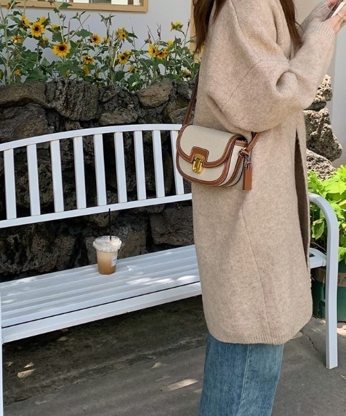 ap retro（アプレトロ）の「フェイクレザーポシェット / ショルダーバッグ・ミニバッグ（ショルダーバッグ・レディース・ブラウン/ブラック・FREE）」の11枚目の写真