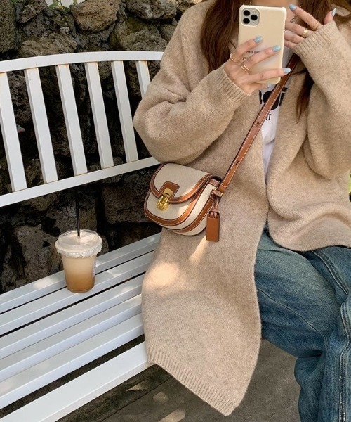 セール】フェイクレザーポシェット / ショルダーバッグ・ミニ セール】フェイクレザーポシェット / ショルダーバッグ・ミニ