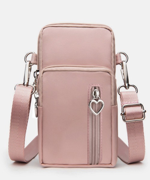 Miniministore(ミニミニストア)の「スマホポシェット ミニショルダーバッグ(ショルダーバッグ・レディース・ダークパープル/フューシャピンク/ネイビー/パープル/ブラック/グリーン/ピンク/ベージュ/ブルー・FREE)」の8枚目の写真