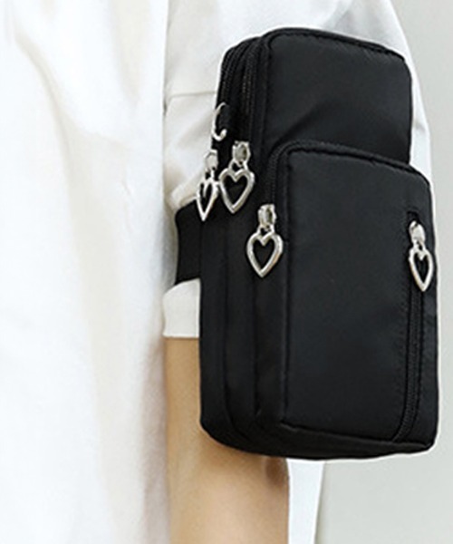 Miniministore(ミニミニストア)の「スマホポシェット ミニショルダーバッグ(ショルダーバッグ・レディース・ダークパープル/フューシャピンク/ネイビー/パープル/ブラック/グリーン/ピンク/ベージュ/ブルー・FREE)」の16枚目の写真