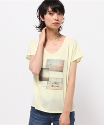 【Chez toi】PTラメ刺繍フレンチT