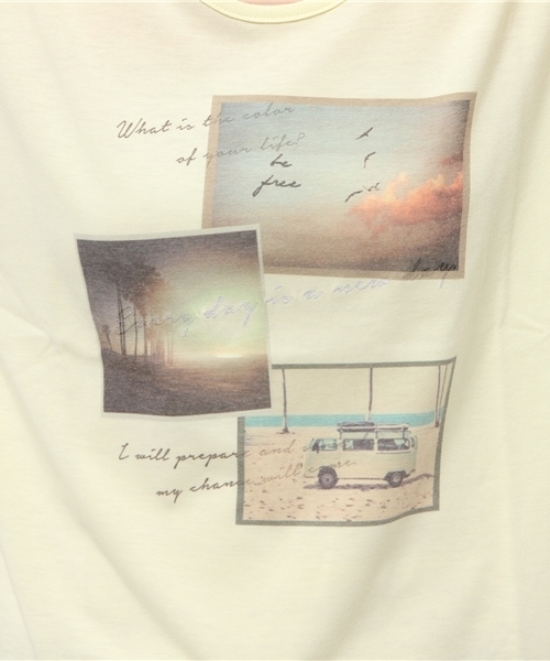 OUTLET(アウトレット)の「【Chez toi】PTラメ刺繍フレンチT(Tシャツ/カットソー・レディース・グレー/ライトイエロー/ホワイト・FREE)」の6枚目の写真