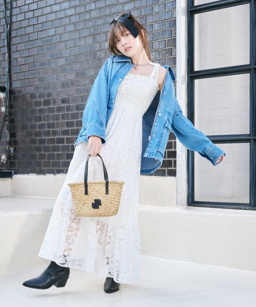 新品未使用タグ付き☆リリーブラウン　シーグラスカゴバッグ LILY BROWN（リリーブラウン）の「LBシーグラスカゴバッグ（かご