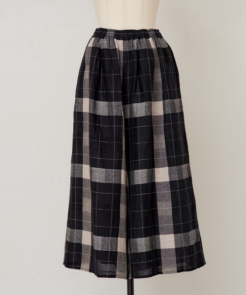 BEARDSLEY（ビアズリー）の「リネンチェックパンツ（その他パンツ・レディース・ベージュ/ブラック・FREE）」の17枚目の写真