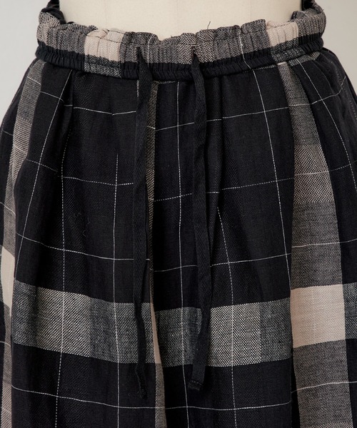 BEARDSLEY（ビアズリー）の「リネンチェックパンツ（その他パンツ・レディース・ベージュ/ブラック・FREE）」の20枚目の写真